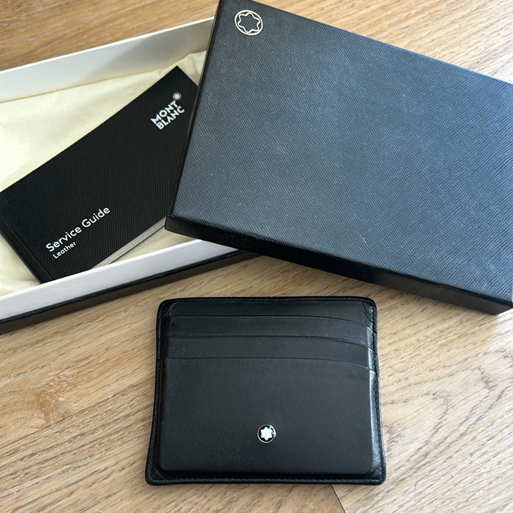 Montblanc cardholder in black - Picture 3 of 7